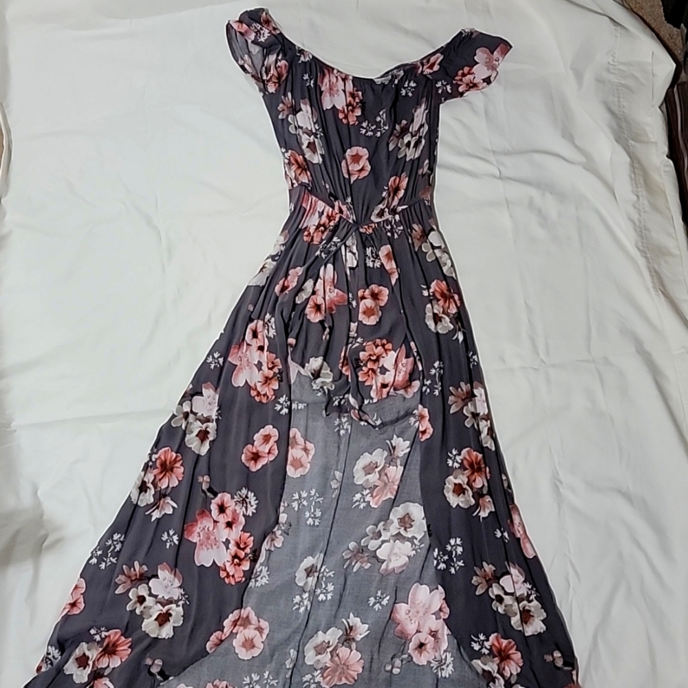 Off the shoulder, romper with skirt